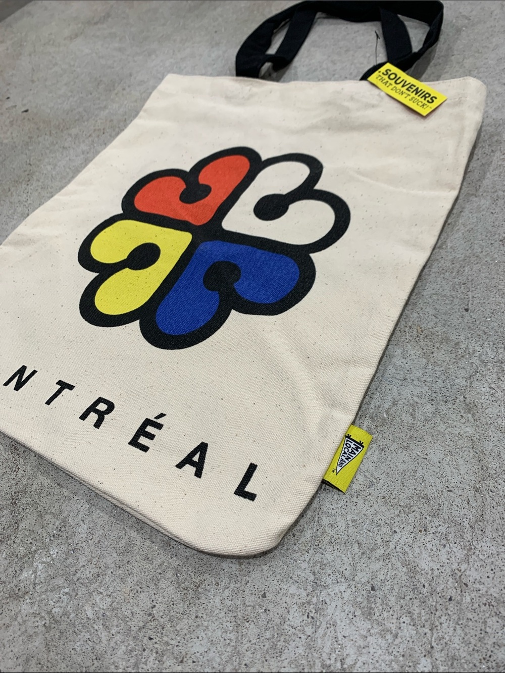 Vintage-Style Montreal City Logo Canvas Tote Bag – NWT - Picture 2 of 11